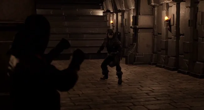 Still from the Almighty Aura cutscene